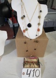 Marcia Miller Collection Jewelry Brown/Black (Necklace &Bracelets)