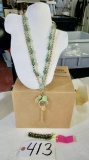 Marcia Miller Collection Jewelry Jade color (Necklace, Bracelet)