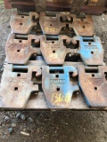 Tractor saddle weights