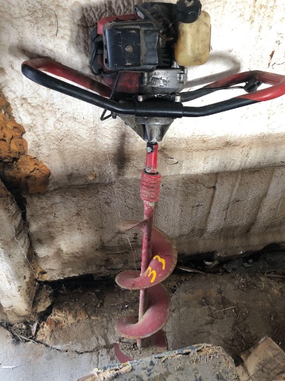 Earthquake post hole Auger