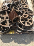 Pallet of pulleys