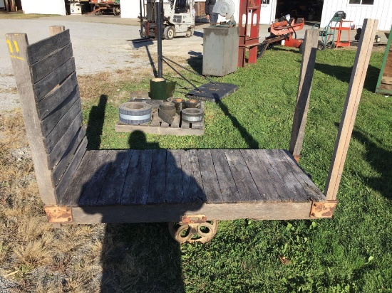 Antique lumber cart