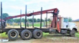 Paystar 5000 log truck with loader