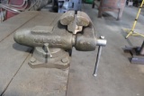 * Wooden Shop Table w/ Vice