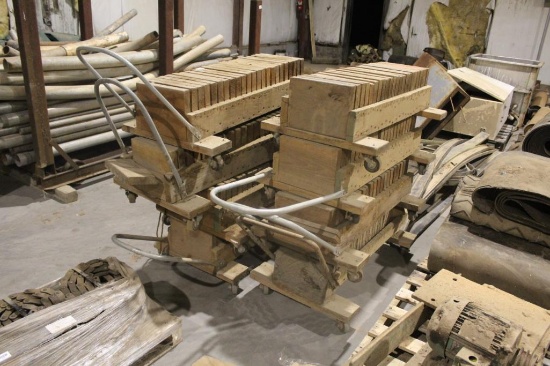 Wooden saw carts