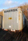 Aluminum container mounted on trailer (SN: 1MMC048285M246642)