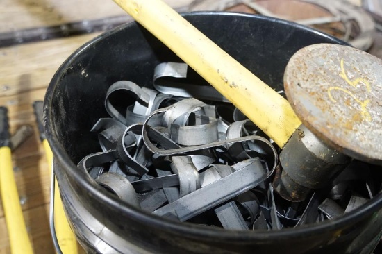 Bucket of S-irons With Hammer