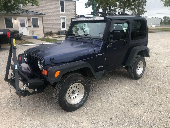 1997 Jeep Wrangler Multipurpose Vehicle (MPV), VIN # 1J4FY29P2VP446352