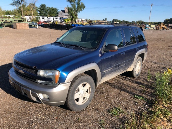 2002 Chevrolet TrailBlazer Multipurpose Vehicle (MPV), VIN # 1GNDT13S822385138