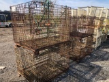 Set of 4 Metal Storage Crates