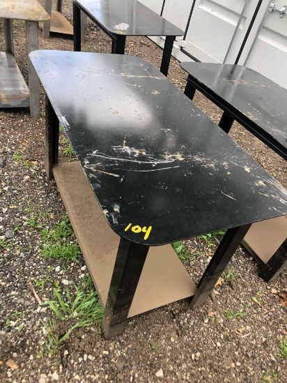 New 30" x 57" Work Table Black 5/16" Top