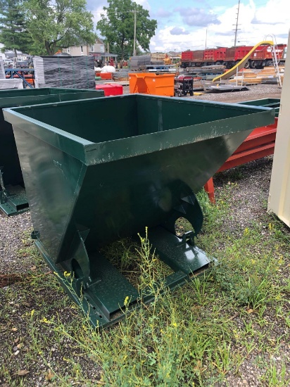 New 2 YD Self Dumping Hopper With Fork Pockets