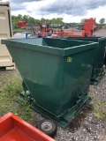 New 2 YD Self Dumping Hopper With Fork Pockets