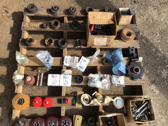 * pallet of parts for Baker 3650 band mill