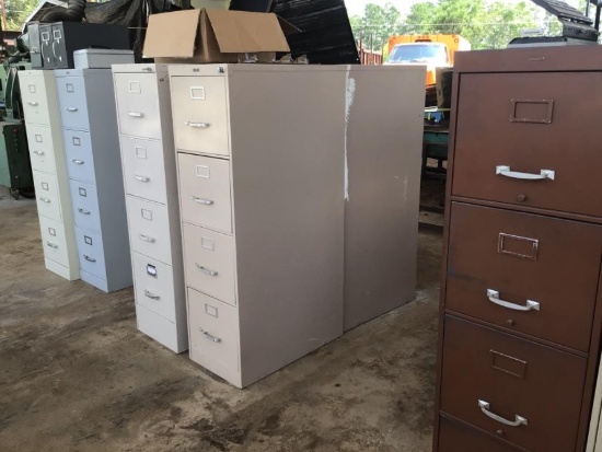 *4 drawer file cabinets.