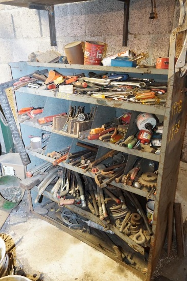 Shelf Unit Loaded with Hand Tools