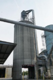 Cyclone on Top of Tall Concrete Silo