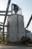 Cyclone on Top of Short Concrete Silo