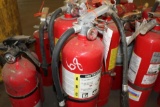 lot of fire extinguishers