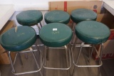 6 Cushion Top Bar Stools