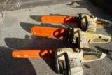 *3 Electric Stihl Chainsaws