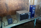 Microwave and Table