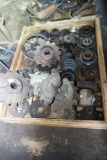 Pallet of Assorted Sprockets and Bearings