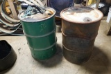 Barrels with Used Oil