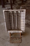 Personnel stand up heater mounted