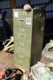 Steel File Cabinet with Contents