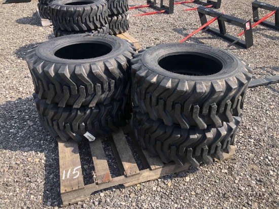 New Set of 4 Skid Loader Tires