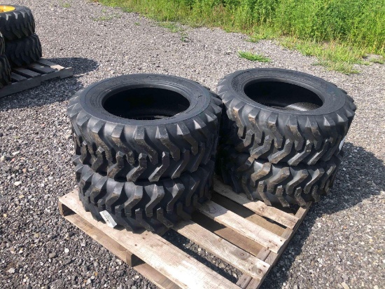 New Set of 4 Skid Loader Tires