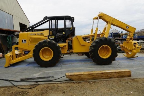 1985 John Deere 648D Turbo Grapple Skidder
