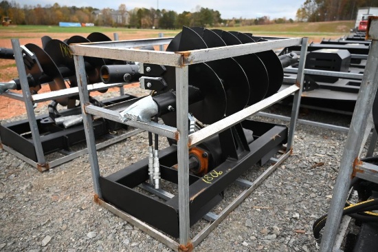 New JCT Skid Steer Auger Attachment
