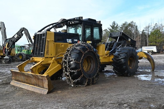 2014 Cat 545C Dual Arch Grapple Skidder