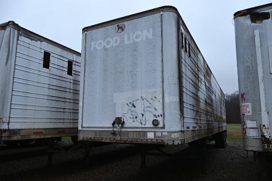 1987 Great Dane Closed Top Chip Trailer with Rear Swing Gate