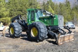 2014 John Deere 848H Dual Arch Grapple Skidder