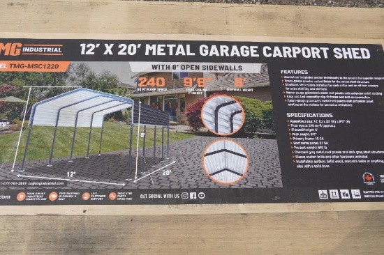 New TMG-MSC1220 Metal Garage Carport Shed