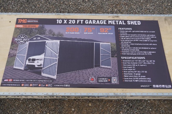 New TMG-MS1020A Metal Shed Garage