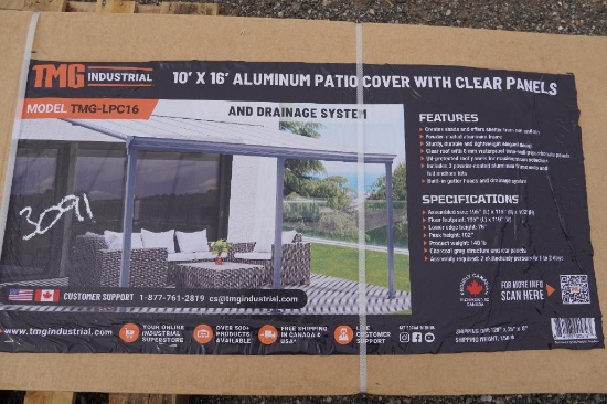 New TMG-LPC16 Patio Cover with Clear Roof
