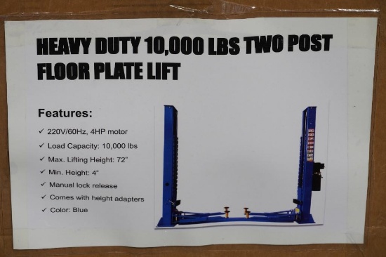New 10,000 lbs 2-Post Car Lift