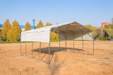 New 20'x20' All Steel Carport w/Open Sidewalls*