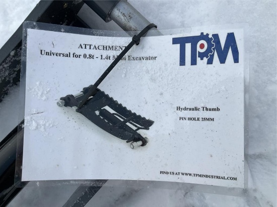 Unused 2024 TPM Hydraulic Thumb