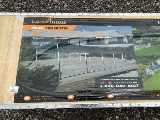 Unused 2024 Landhonor LHR-CP1119 11x19FT All-Steel Carport