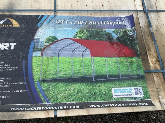 Unused 2025 12'x20' Steel Carport