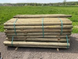 New 4''x7' Treated Fence Posts