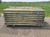 New 4''x7' Treated Fence Posts