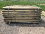 New 4''x7' Treated Fence Posts