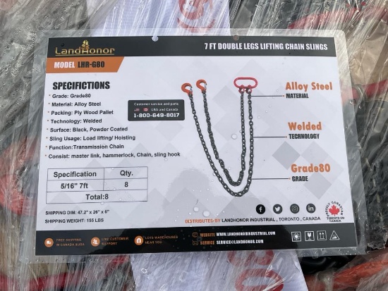 7' Double Legs Lifting Chain Sling
