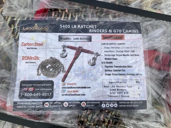 5400 LB Ratchet Binders & G70 Chains